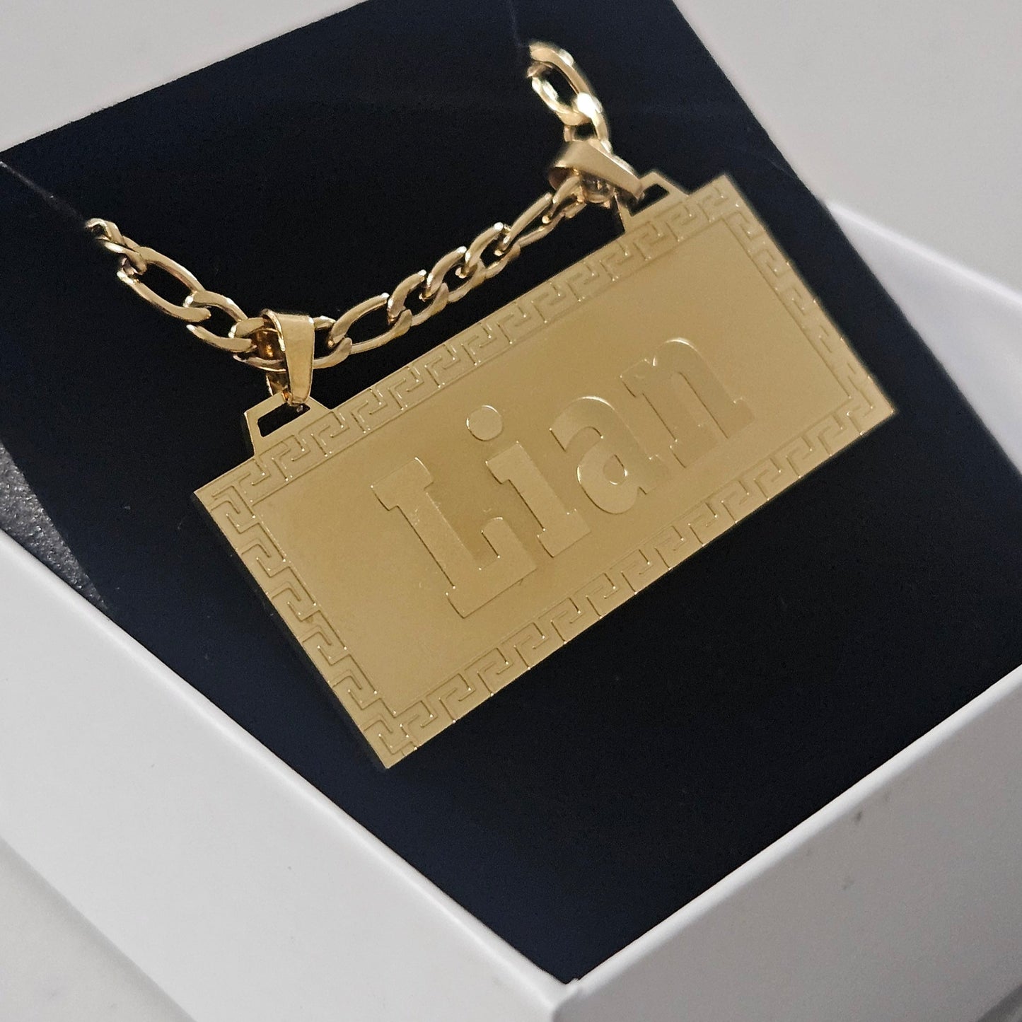 Luxury Custom Name Necklace Stainless Steel Jewelry Men