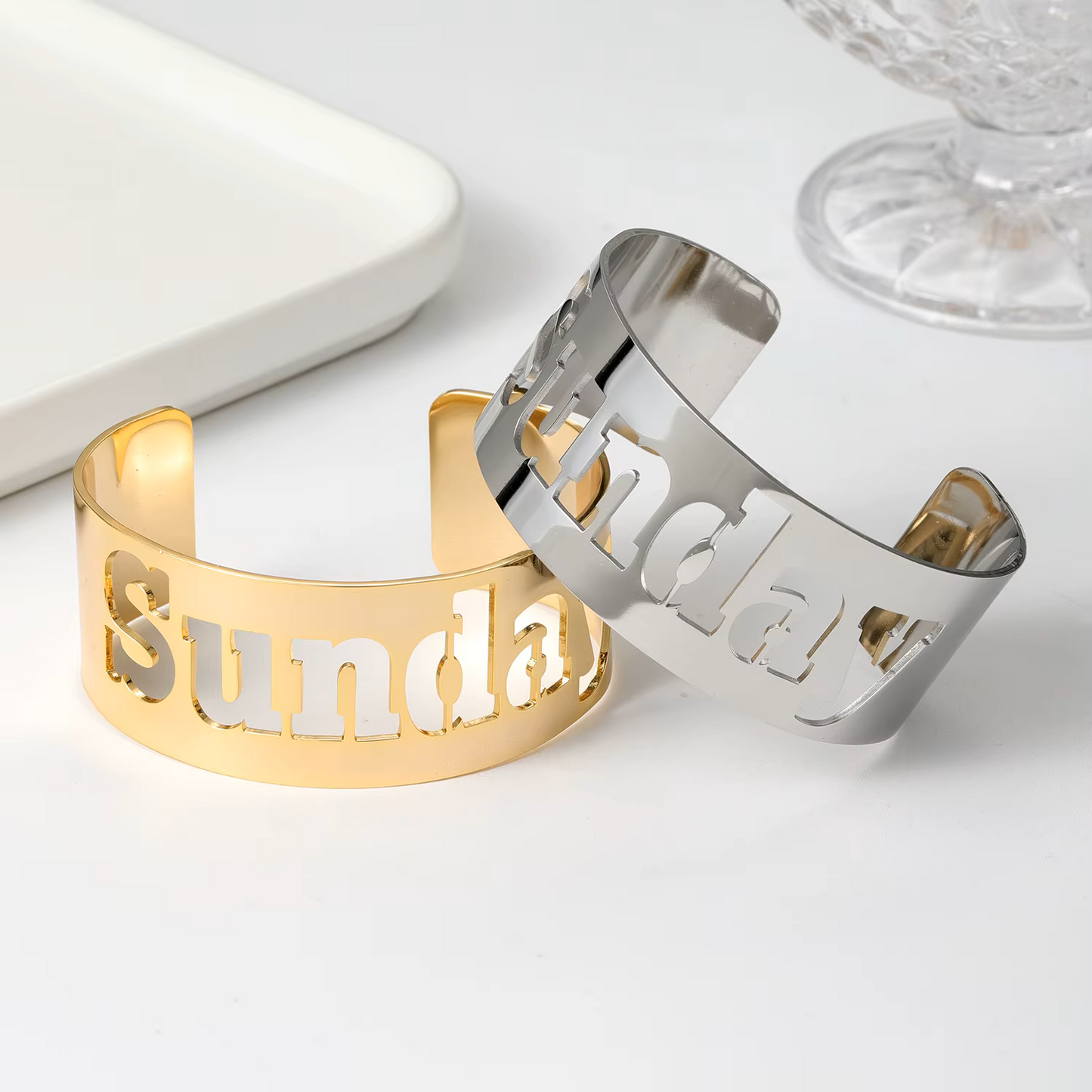 Big Custom Name Bracelet Stainless Steel Jewelry