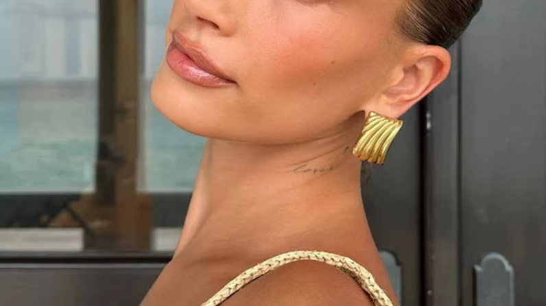 Stainless Steel Sunnie Earrings Striking Ribbed