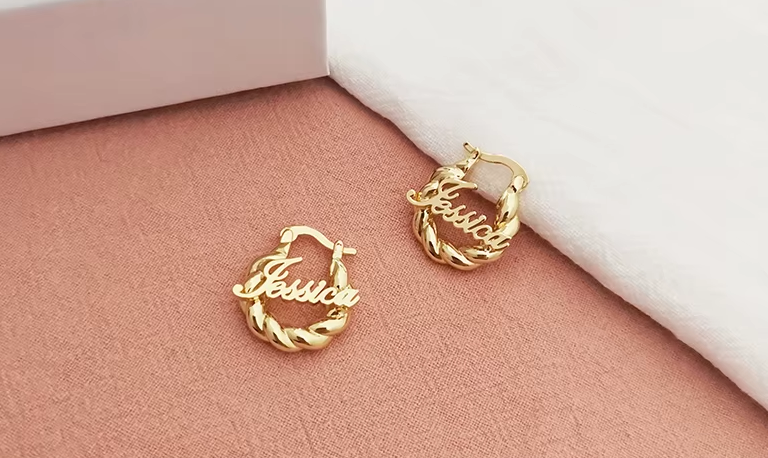 Custom Name Earrings Customize Name Earrings for Children