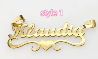 Custom Name Necklace 4 different styles