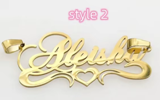 Custom Name Necklace 4 different styles