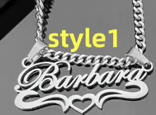 Custom Name Necklace 4 different styles