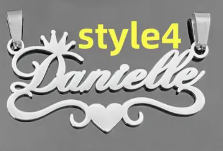 Custom Name Necklace 4 different styles