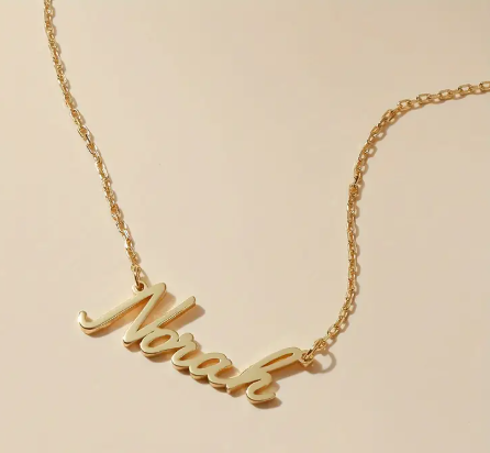 Custom Name Necklace thin chain