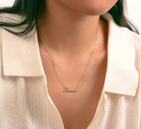Custom Name Necklace thin chain