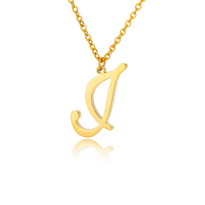 Dainty Initial Letter Necklaces For Women Gold Color Minimalist Stainless Steel Initial Necklace