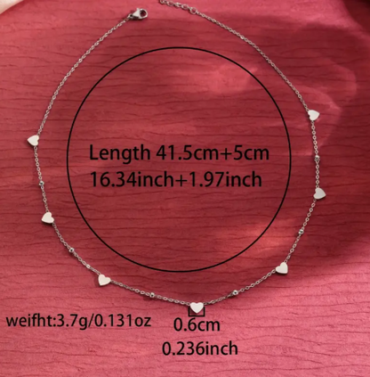 Stainless Steel Love Pendant Necklace