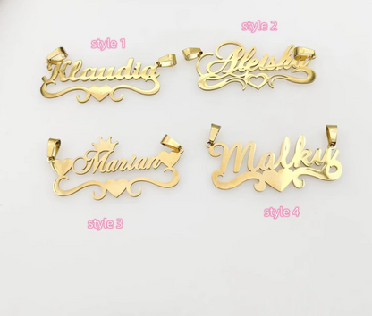 Custom Name Necklace 4 different styles